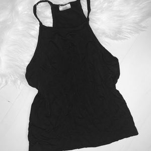 Black racer back top